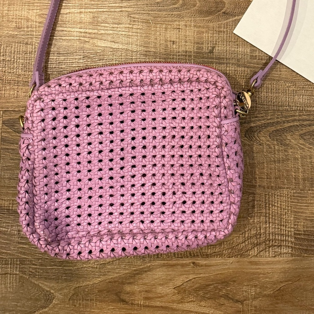 Clare V - Purple Rattan Midi Sac - OS